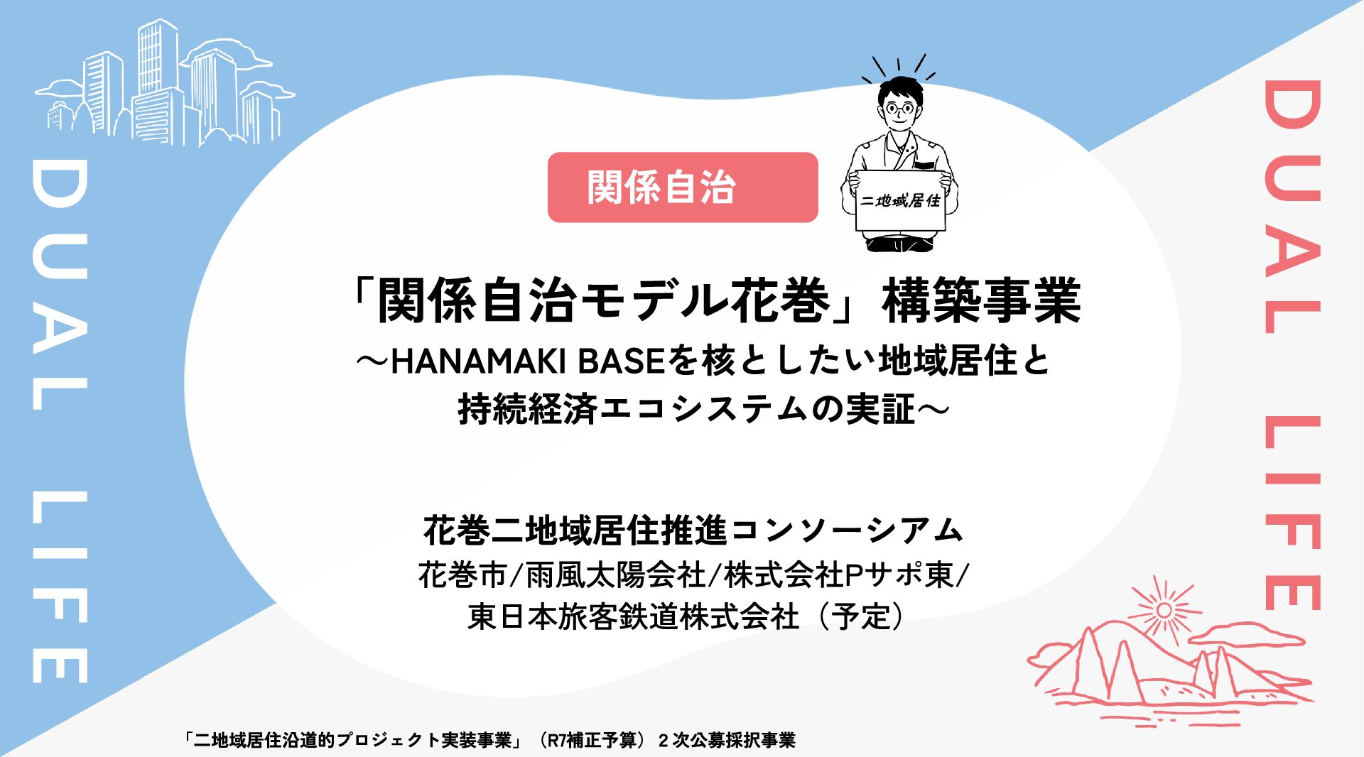 「関係自治モデル花巻」構築事業 ～HANAMAKI BASEを核としたい地域居住と持続経済エコシステムの実証～