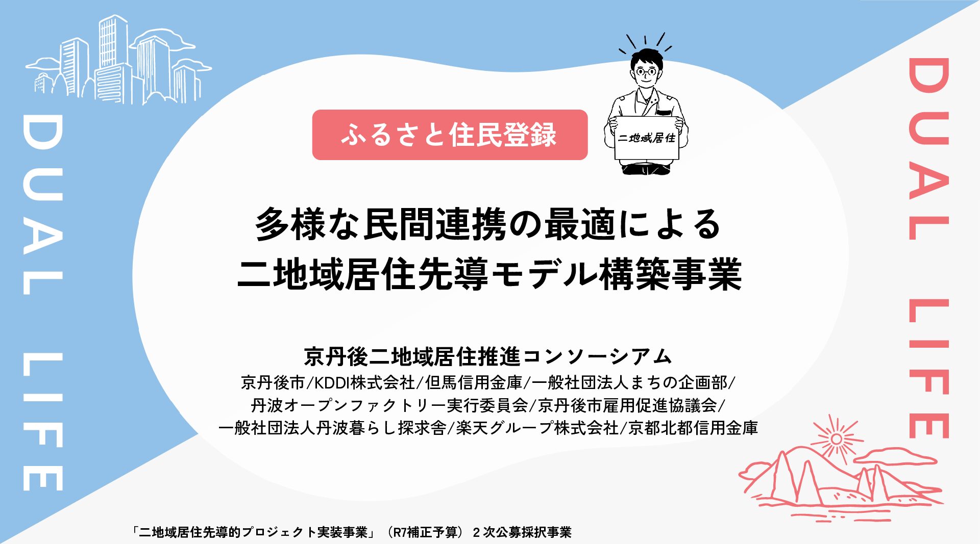 多様な民間連携の最適による二地域居住先導モデル構築事業