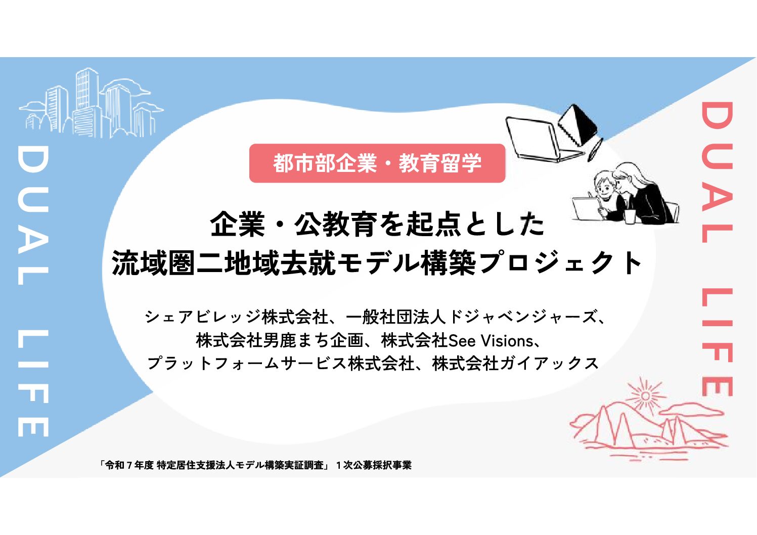 企業・公教育を起点とした流域圏二地域居住モデル構築プロジェクト
